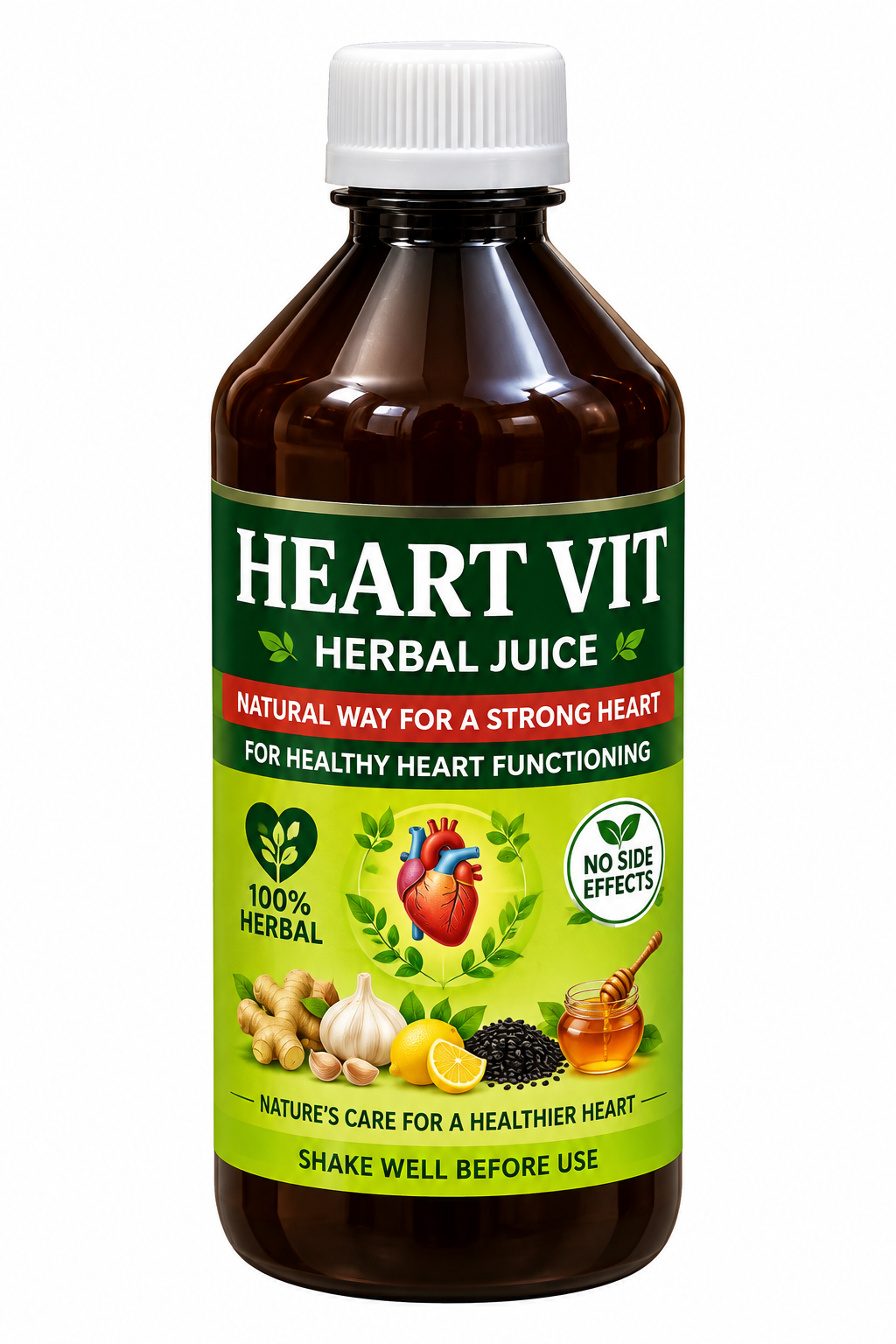4S HEART VIT 500 ml herbal juice bottle